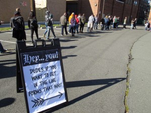 We all did what we were told at the Punk Rock Flea Market.