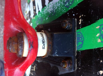 Kryptonics components under the deck.